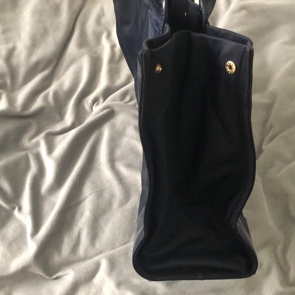 Navy blue authentic Tory Burch Ella  tote - Picture 7 of 8